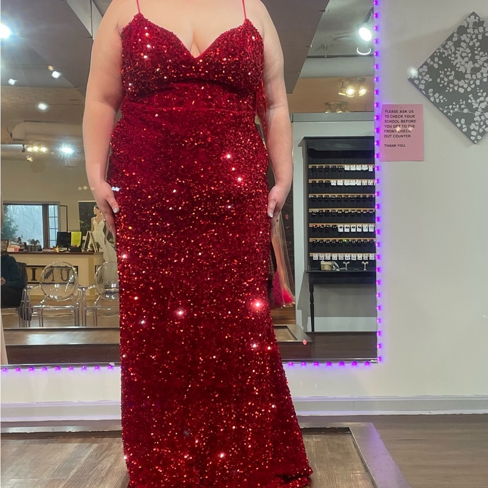 Stunning Red Sequin Gown